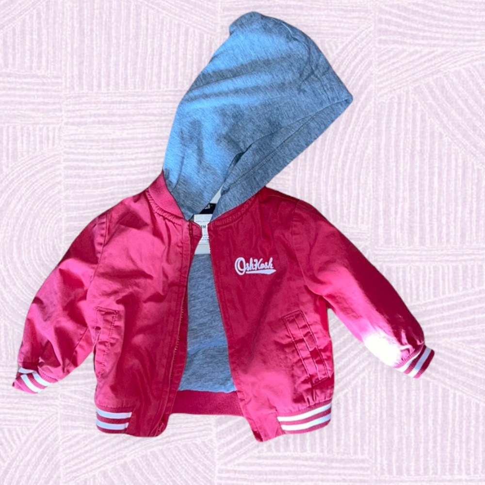 Adorable OshKosh Lightweight hooded Jacket 3 mos.